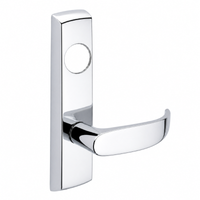 SARGENT LC-P704-NEP-US26 narrow stile exit device lever trim in polished chrome, P lever with rectangular escutcheon