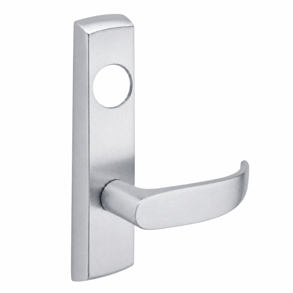 SARGENT LC-P704-NEP-US26D narrow stile exit device lever trim, satin chrome plate with P lever, less cylinder
