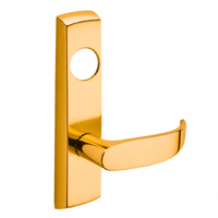 SARGENT LC-P704-NEP-US9 narrow stile exit device lever trim, polished bronze, P lever with round cylinder opening
