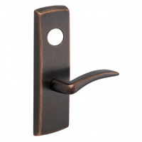 SARGENT LC-P704-WEA wide stile exit device lever trim, US10BL dark bronze, A lever with escutcheon plate