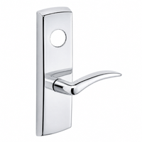SARGENT LC-P704-WEA-US26 wide stile exit device lever trim, polished chrome plate with curved A lever
