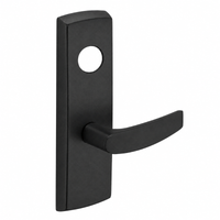 SARGENT LC-P704-WEB-BSP wide stile exit device lever trim, black suede powder coat, B lever, less cylinder