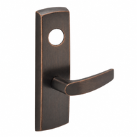 SARGENT LC-P704-WEB US10BL wide stile exit device lever trim, dark bronze B lever with rectangular escutcheon
