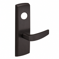 SARGENT LC-P704-WEB US10B wide stile exit device lever trim, dark bronze plate with B lever and cylinder hole