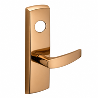 SARGENT LC-P704-WEB-US9 wide stile exit device lever trim, polished bronze, B lever with cylinder hole