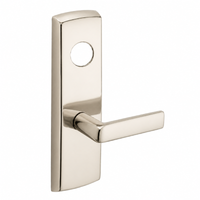 SARGENT LC-P704-WEE-US14 wide stile exit device lever trim, satin nickel plate with straight E lever