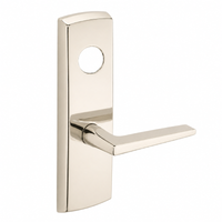 SARGENT LC-P704-WEF-US14 wide stile exit device lever trim, polished nickel plate with straight F lever