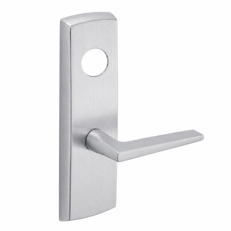 SARGENT LC-P704-WEF-US26D wide stile exit device lever trim, satin chrome, rectangular plate with F lever