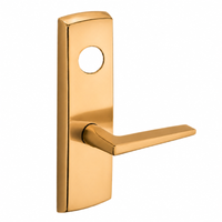 SARGENT LC-P704-WEF-US9 wide stile exit device lever trim, bright bronze, F lever with rectangular escutcheon