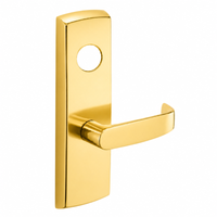SARGENT LC-P704-WEL-US3 wide stile exit device lever trim, polished brass, L lever, less cylinder