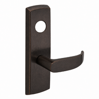SARGENT LC-P704-WEP-US10BE wide stile exit device lever trim, dark bronze P lever with escutcheon, less cylinder