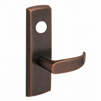 SARGENT LC-P704-WEP-US10BL wide stile exit device lever trim, dark bronze finish, rectangular plate less cylinder