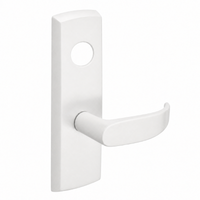 SARGENT LC-P704-WEP-WSP wide stile exit device lever trim, white finish, P lever with rectangular escutcheon