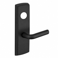 SARGENT LC-P704-WEW-BSP wide stile exit device lever trim, black suede powder coat, W lever, less cylinder