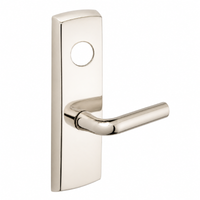 SARGENT LC-P704-WEW-US14 wide stile exit device lever trim, polished nickel plate, W lever, less cylinder