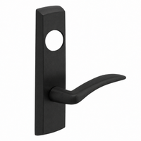 SARGENT LC-P706-8-NEA-BSP narrow stile exit device lever trim, black suede powder coat, A lever, less cylinder