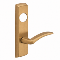 SARGENT LC-P706-8-NEA-US10 narrow stile exit device lever trim in satin bronze, curved A lever, less cylinder