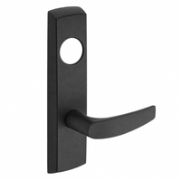 SARGENT LC-P706-8-NEB-BSP narrow stile exit device lever trim in BSP black suede, B lever, less cylinder