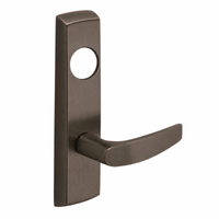SARGENT LC-P706-8-NEB-US10B narrow stile exit device lever trim, dark bronze, B lever with cylinder opening