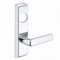 SARGENT LC-P706-8-NEE-US26 narrow stile exit device lever trim, polished chrome backplate with E lever