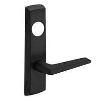 SARGENT LC-P706-8-NEF-BSP narrow stile exit device lever trim, black suede powder coat, less cylinder