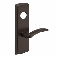 SARGENT LC-P706-8-WEA-US10B wide stile exit device lever trim, dark bronze plate with curved A lever
