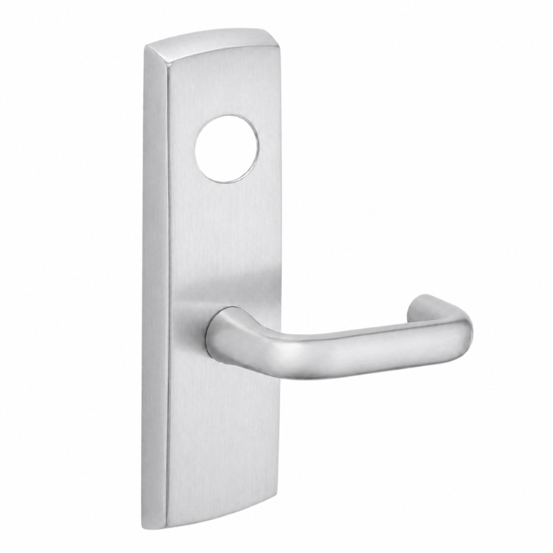 SARGENT LC-P706-8-WEJ-US26D wide stile exit device lever trim, satin chrome J lever with escutcheon, less cylinder