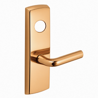 SARGENT LC-P706-8-WEW-US9 wide stile exit device lever trim, bright bronze plate with W lever, less cylinder