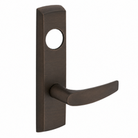 SARGENT LC-P713-8-NEB narrow stile exit device lever trim, US10BE dark bronze, B lever escutcheon