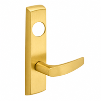 SARGENT LC-P713-8-NEB-US4 narrow stile exit device lever trim, satin brass escutcheon with B lever