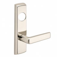 SARGENT LC-P713-8-NEE-US14 narrow stile exit device lever trim, polished nickel plate with straight E lever
