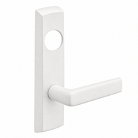 SARGENT LC-P713-8-NEE-WSP narrow stile exit device lever trim, white suede powder coat, E lever, less cylinder