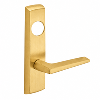 SARGENT LC-P713-8-NEF-US4 narrow stile exit device lever trim, satin brass plate with F lever