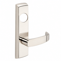 SARGENT LC-P713-8-NEL narrow stile exit device lever trim, L lever, US14 polished nickel, less cylinder