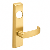 SARGENT LC-P713-8-NEL-US4 narrow stile exit device lever trim, satin brass finish, L lever with cylinder hole