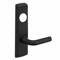 SARGENT LC-P713-8-NEW-BSP narrow stile exit device lever trim, black suede powder coat, W lever less cylinder