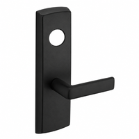 SARGENT LC-P713-8-WEE BSP wide stile exit device lever trim, black suede powder coat, E lever, less cylinder