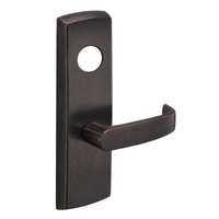 SARGENT LC-P713-8-WEL US10BE wide stile exit device lever trim, dark bronze plate with return lever