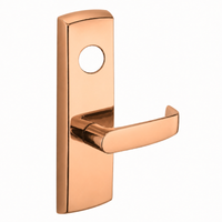 SARGENT LC-P713-8-WEL-US9 wide stile exit device lever trim, polished bronze, L lever with round cylinder hole