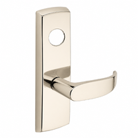 SARGENT LC-P713-8-WEP-US14 wide stile exit device P lever trim in bright nickel with rectangular escutcheon