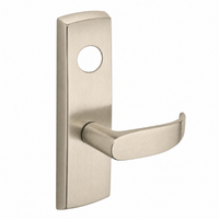 SARGENT LC-P713-8-WEP-US15 wide stile exit device lever trim, satin nickel, P lever with blank escutcheon