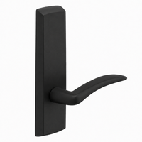 SARGENT P715-8-NEA-BSP narrow stile exit device lever trim in BSP black suede powder coat