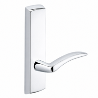 SARGENT P715-8-NEA-US26 narrow stile exit device lever trim, polished chrome, curved A lever, non-keyed