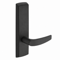 SARGENT P715-8-NEB-BSP narrow stile exit device lever trim in black suede powder coat, B lever passage trim