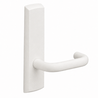 SARGENT P715-8-NEJ-WSP narrow stile exit device lever trim, white suede powder coat, J lever, non-keyed