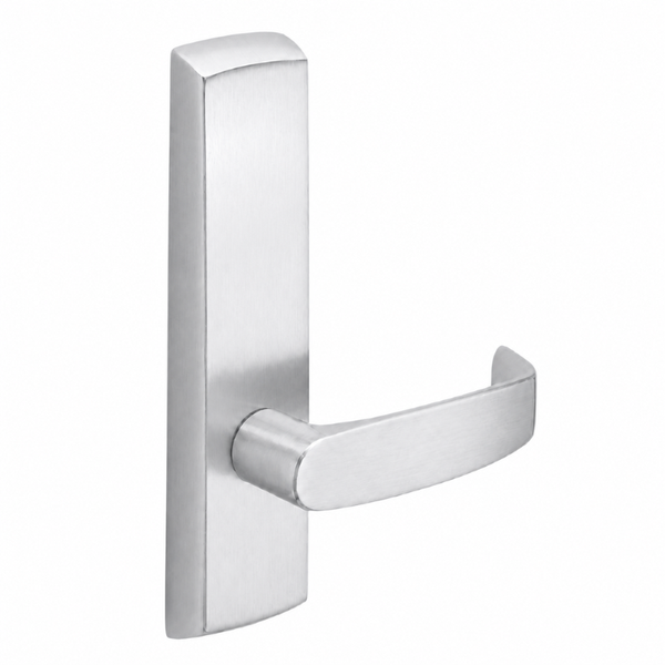 SARGENT P715-8-NEL-US26D narrow stile exit device lever trim, satin chrome plate with L lever