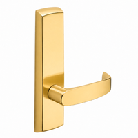 SARGENT P715-8-NEL-US3 narrow stile exit device lever trim, polished brass, non-keyed passage L lever