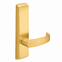 SARGENT P715-8-NEL-US4 narrow stile exit device lever trim, satin brass finish, L lever, non-keyed