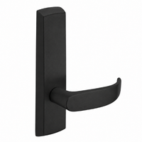 SARGENT P715-8-NEP-BSP narrow stile exit device lever trim, black suede powder coat, passage P lever