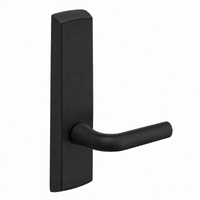 SARGENT P715-8-NEW-BSP narrow stile exit device lever trim, black suede powder coat, W lever passage trim